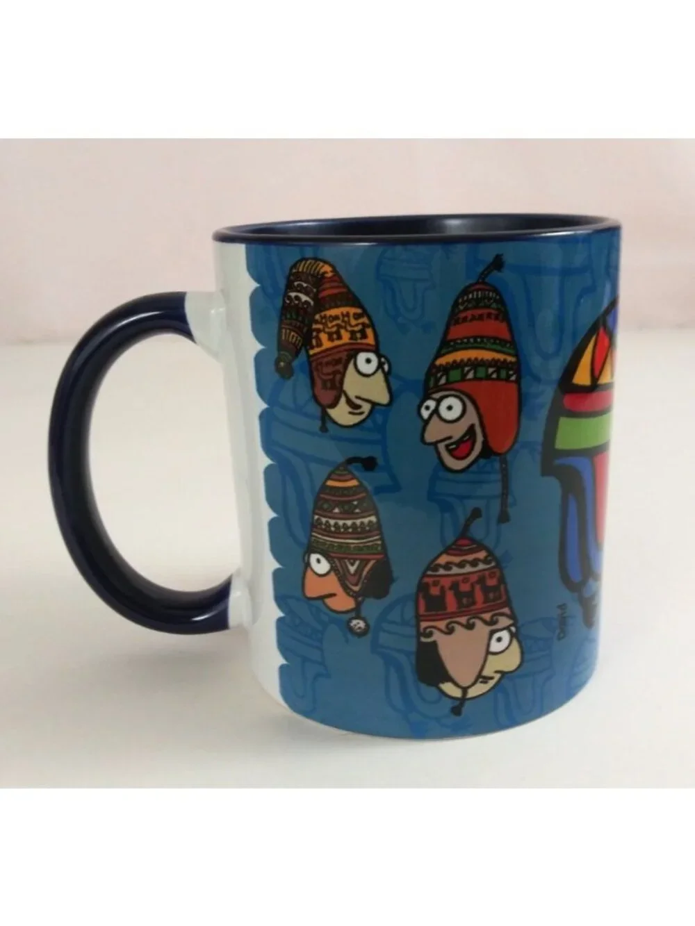 Guy Arts David 100% Peru Cartoon Animated Coffee Cup